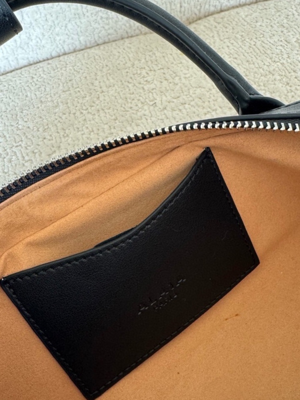 Alaia Black Leather Top-Handle Bag - Picture 6 of 6